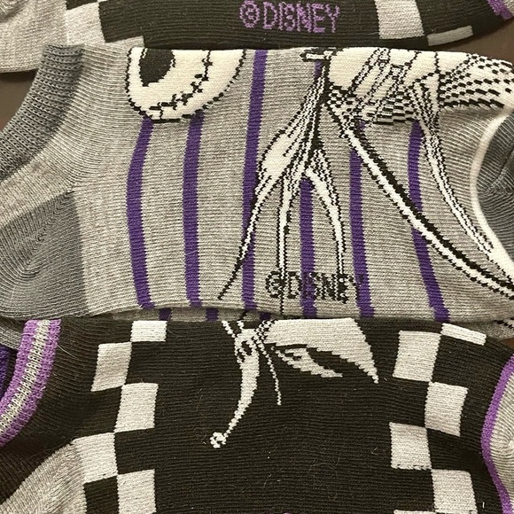 Disney No Show 3 Pairs Skeleton Socks NWT - Picture 6 of 6